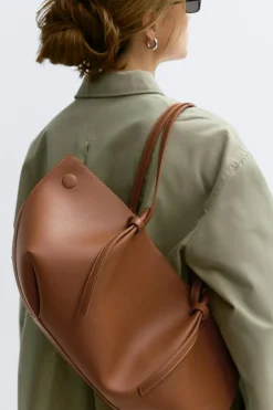 Gina Tricot Strap handle tote bag Brun Clearance