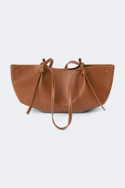 Gina Tricot Strap handle tote bag Brun Clearance