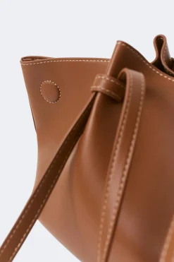 Gina Tricot Strap handle tote bag Brun Clearance
