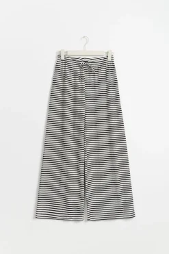 Gina Tricot triped oft trouer Hvit Clearance