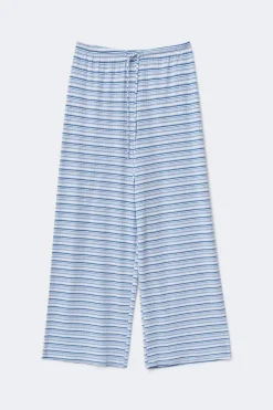 Gina Tricot triped oft trouer Blå