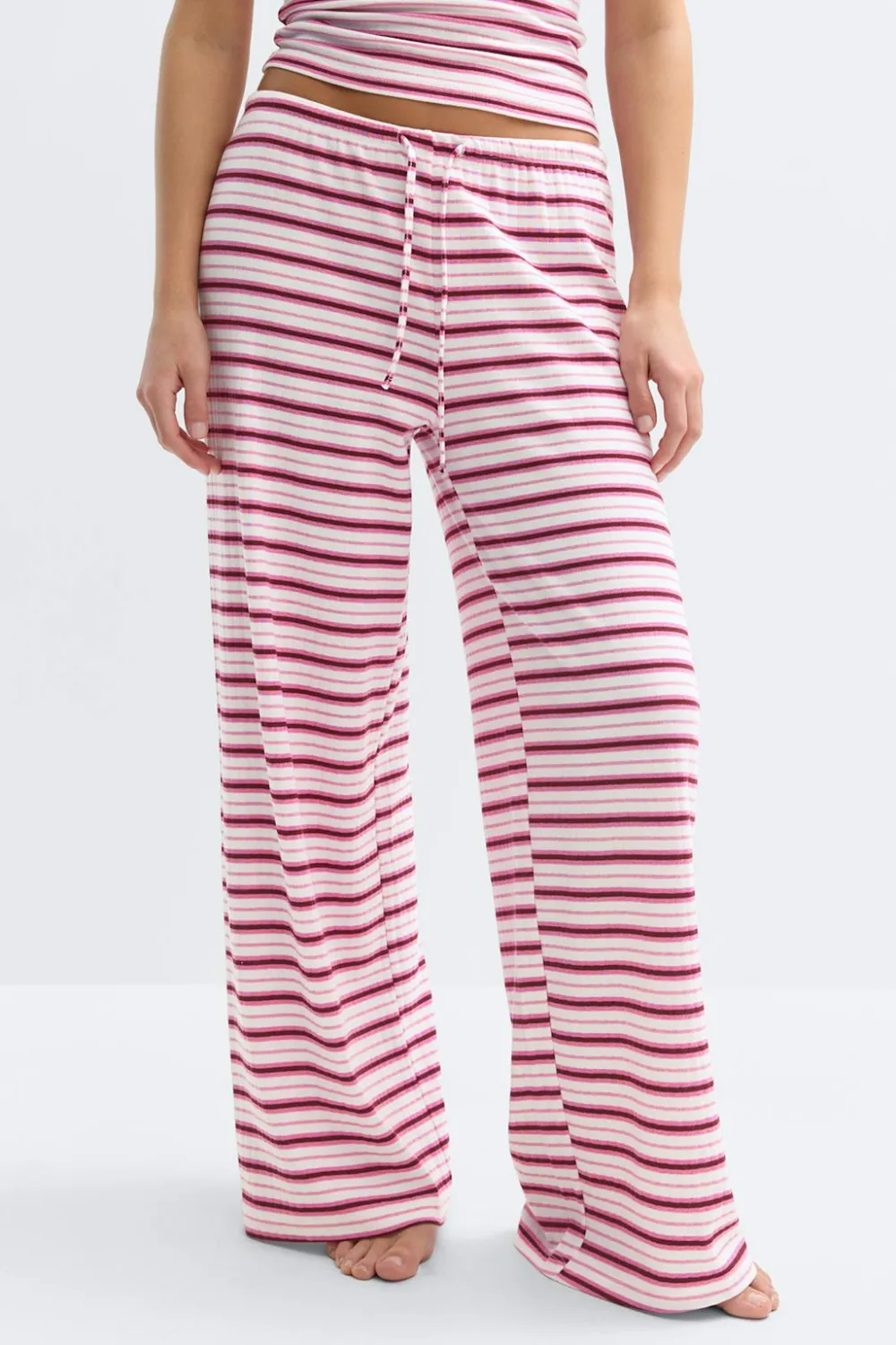 Gina Tricot triped oft trouer Hvit Online