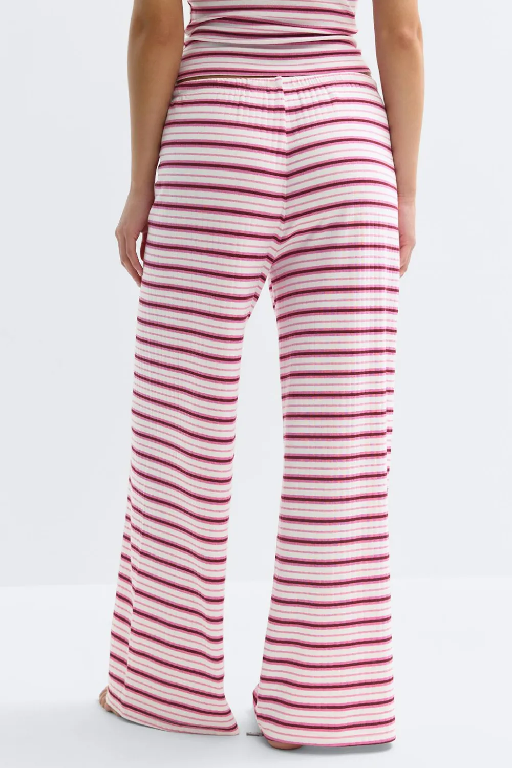Gina Tricot triped oft trouer Hvit Online
