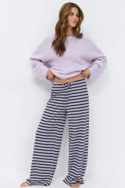 Gina Tricot triped oft trouer Lilla Discount