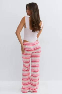 Gina Tricot 14+ triped trouer Hvit Online