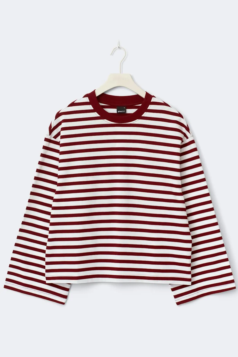 Gina Tricot tripe ong eeve tee Blå Online