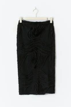 Gina Tricot tructured idi kirt Svart Discount