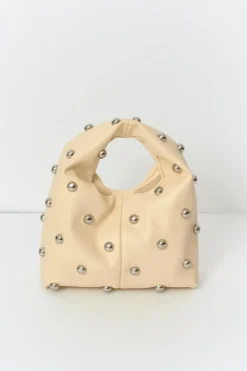 Gina Tricot Studded handbag Gul Clearance