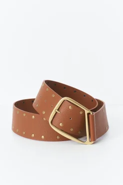 Gina Tricot Studded hip belt Brun Sale