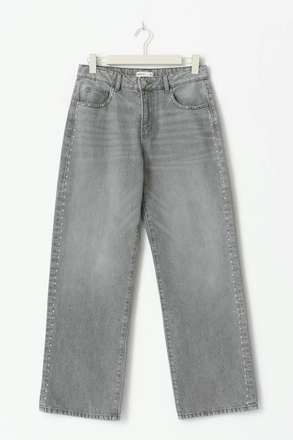 Gina Tricot Studded jeans Grå