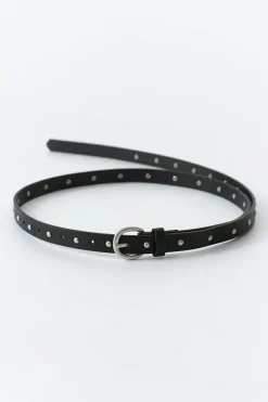 Gina Tricot Studded long belt Svart