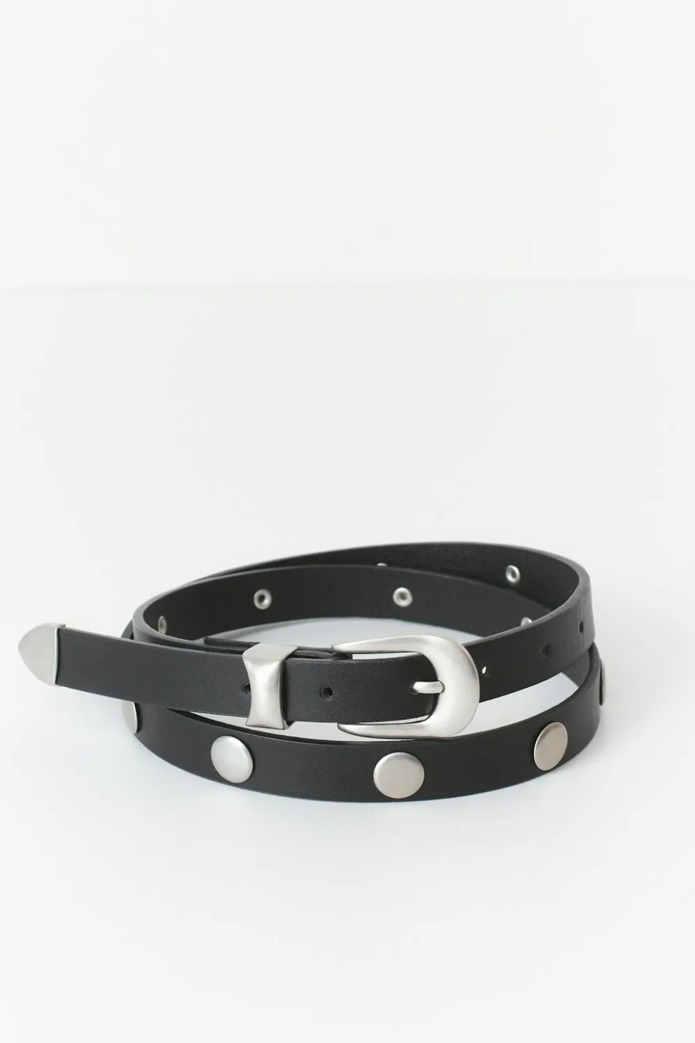 Gina Tricot Stud detail belt Svart Clearance