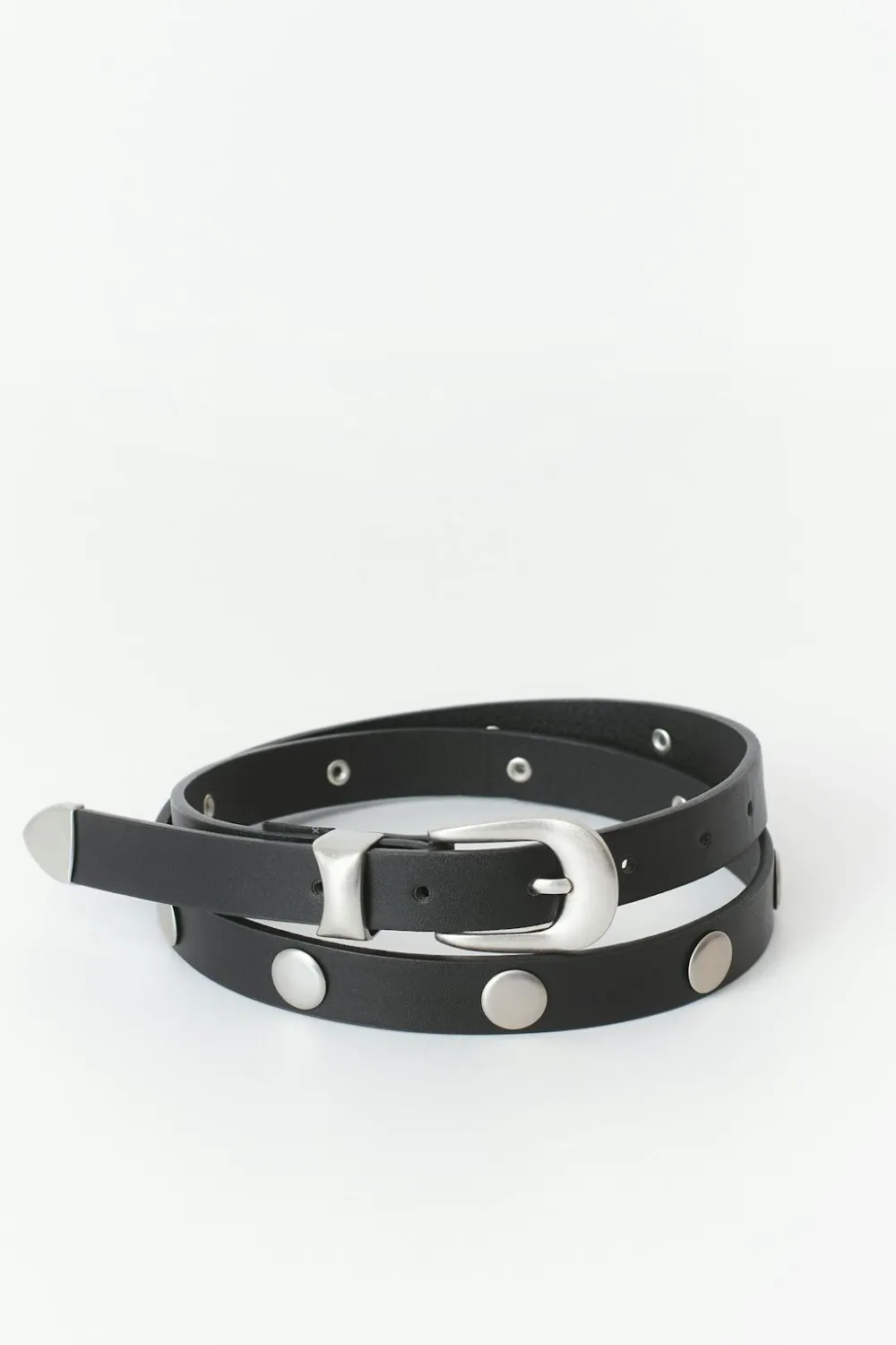 Gina Tricot Stud detail belt Svart Clearance