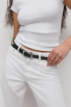 Gina Tricot Stud detail belt Svart Clearance