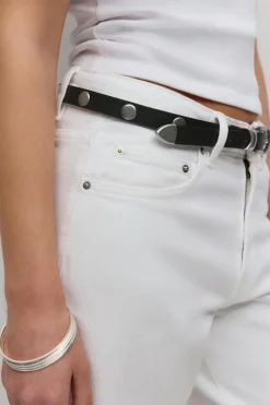 Gina Tricot Stud detail belt Svart Clearance