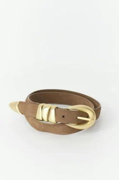 Gina Tricot Suede belt Beige Hot