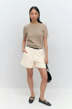 Gina Tricot tailored bermuda shorts Hvit Online