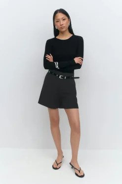 Gina Tricot tailored bermuda shorts Svart Outlet