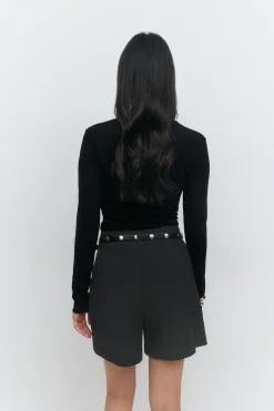 Gina Tricot tailored bermuda shorts Svart Outlet