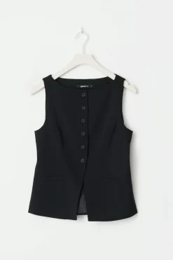 Gina Tricot Taiored boatneck vet Svart Online