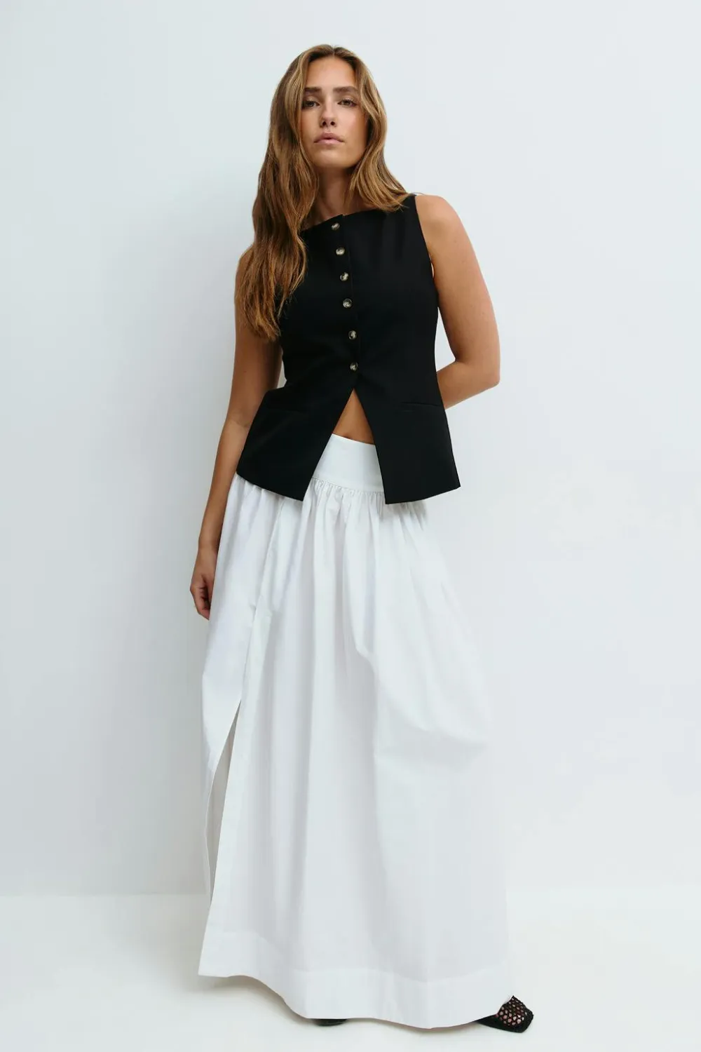 Gina Tricot Taiored boatneck vet Svart