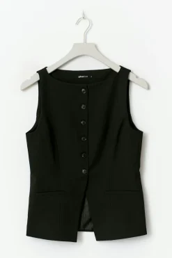 Gina Tricot Taiored boatneck vet Svart