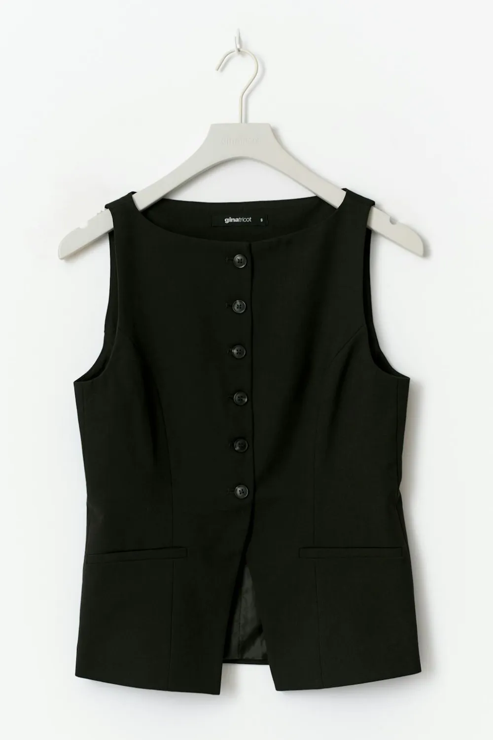 Gina Tricot Taiored boatneck vet Svart