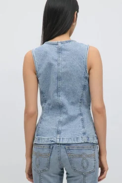 Gina Tricot Taiored deni vet Blå Hot