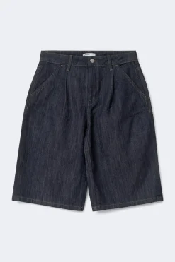 Gina Tricot Tailored long denim shorts Blå New