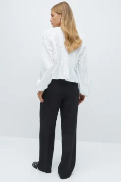 Gina Tricot Tailored wide trousers Svart Sale