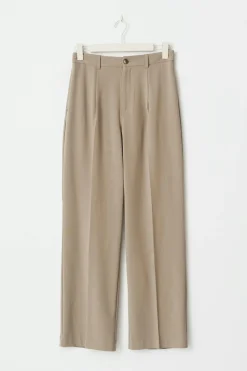 Gina Tricot Tailored wide trousers Beige Outlet