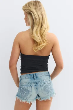 Gina Tricot 14+ tanine bandeau top Svart New