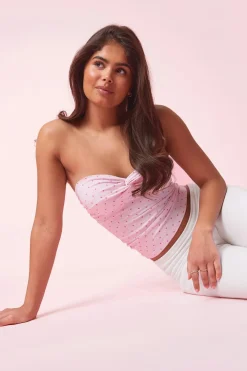 Gina Tricot 14+ tanine bandeau top Rosa Best