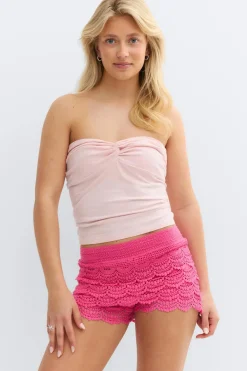Gina Tricot 14+ tanine bandeau top Rosa Sale