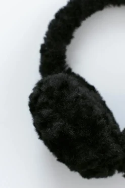 Gina Tricot Teddy ear muffs Svart New