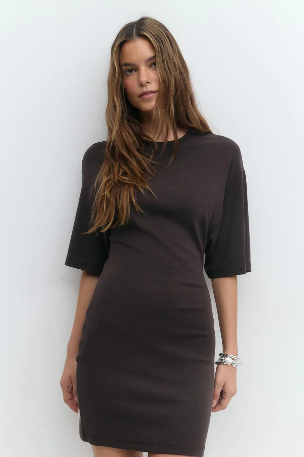 Gina Tricot Tee dre Brun New
