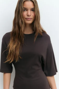 Gina Tricot Tee dre Brun New