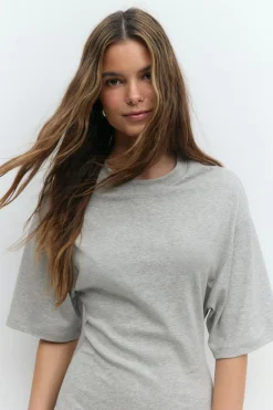 Gina Tricot Tee dre Grå Sale