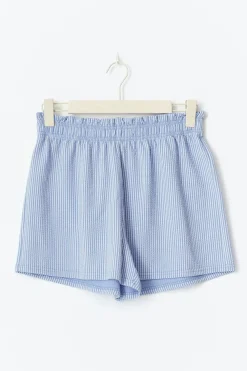 Gina Tricot Textured hort Blå Online