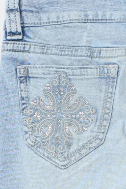 Gina Tricot 14+ the cro ow jean curve Blå Clearance