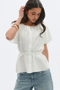 Gina Tricot Tie back boue Hvit Sale