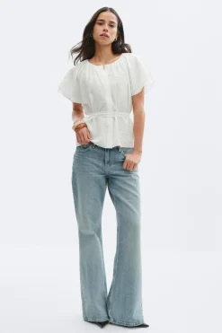 Gina Tricot Tie back boue Hvit Sale