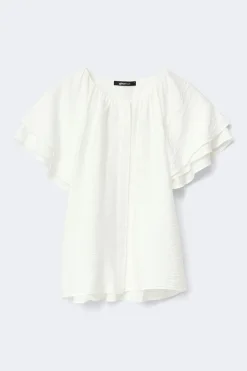 Gina Tricot Tie back boue Hvit Sale