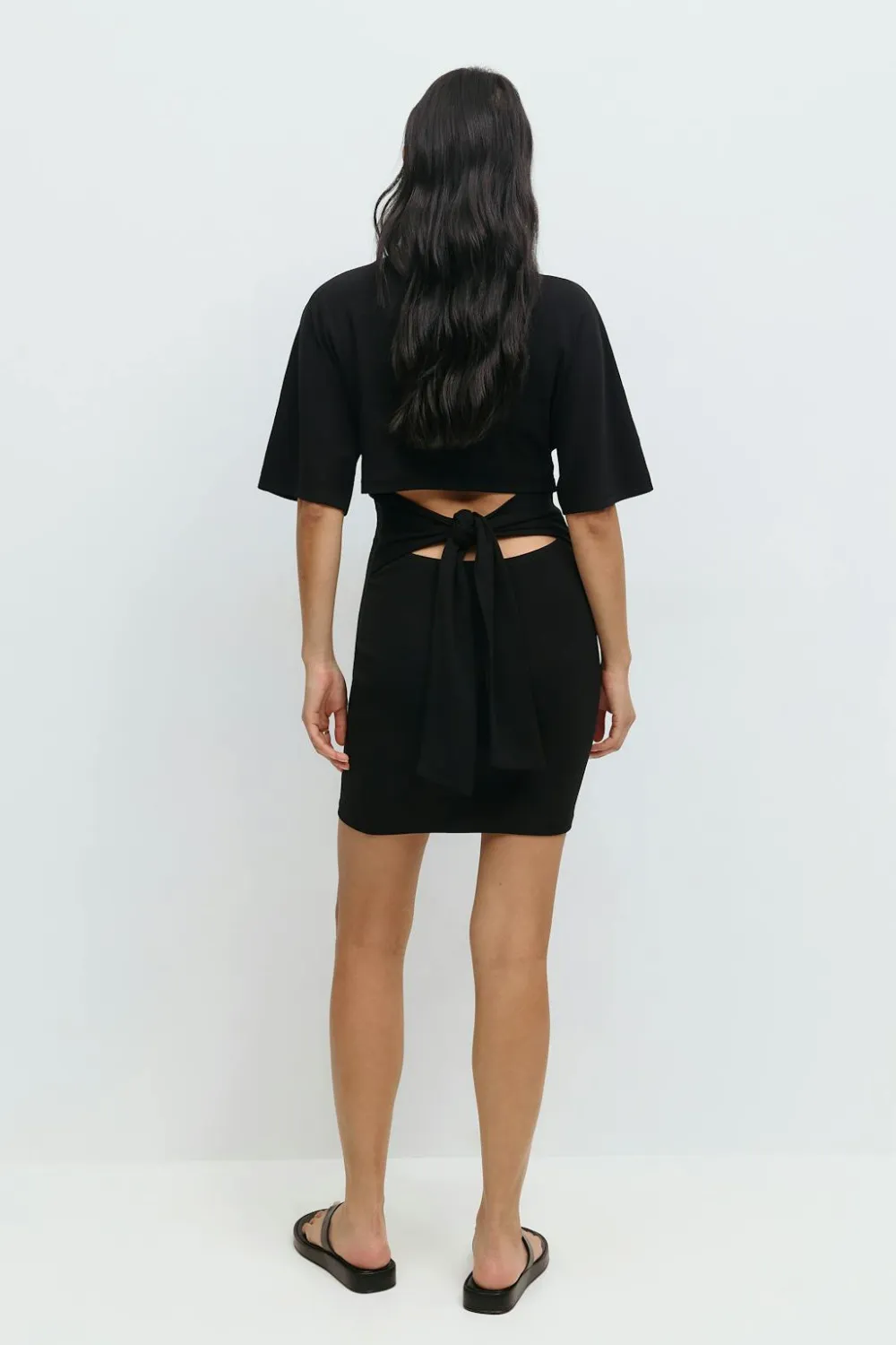 Gina Tricot Tie back dre Svart Hot