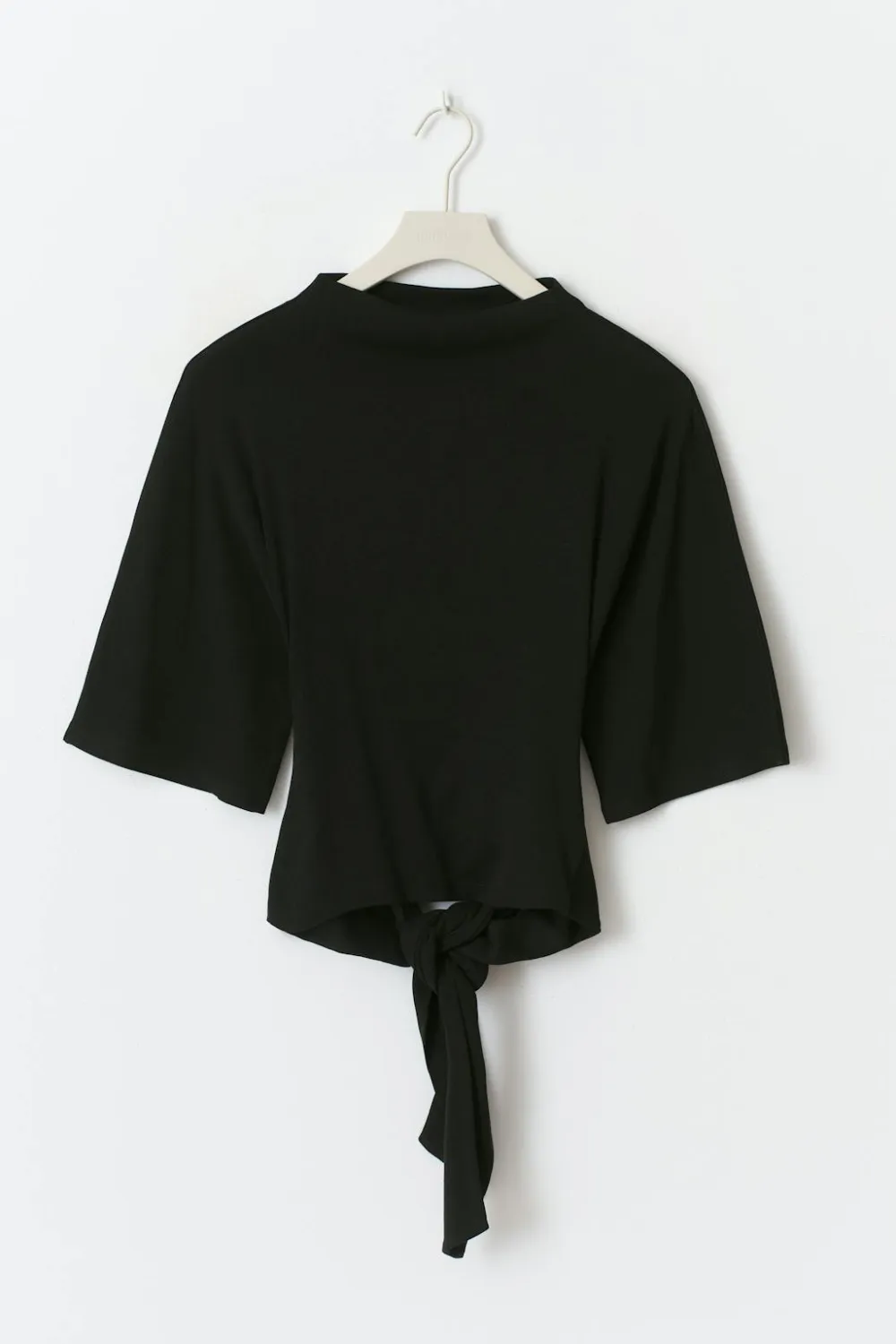 Gina Tricot Tie back tee Svart Hot