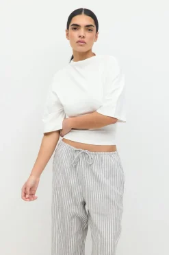 Gina Tricot Tie back tee Hvit Best