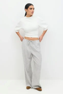Gina Tricot Tie back tee Hvit Best