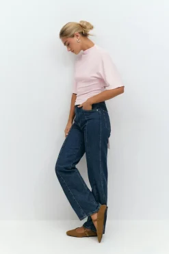 Gina Tricot Tie back tee Rosa Online