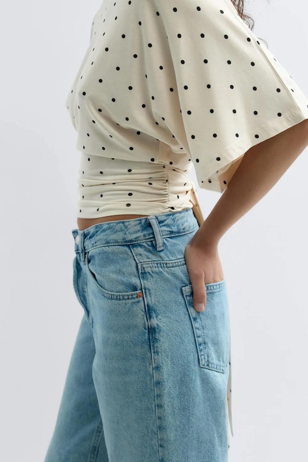 Gina Tricot Tie back top Svart Clearance