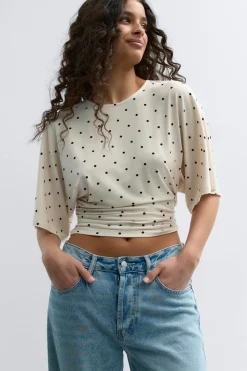 Gina Tricot Tie back top Svart Clearance